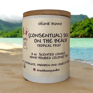 (CONSENTUAL) SEX ON THE BEACH 8 OZ SCENTED CANDLE